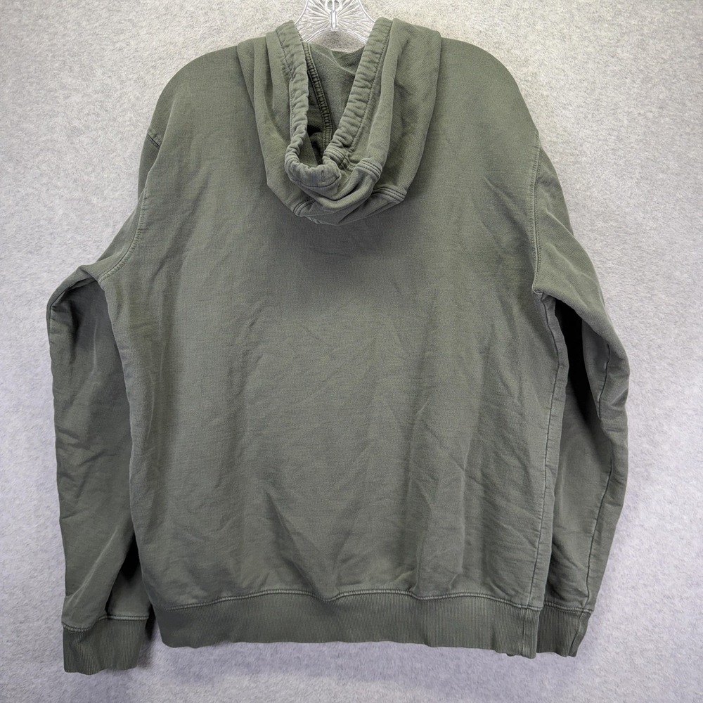 Carhartt Hoodie Mens Medium Green Relaxed Fit Graphic Sleeve Fleece Pullover - Picture 6 of 6